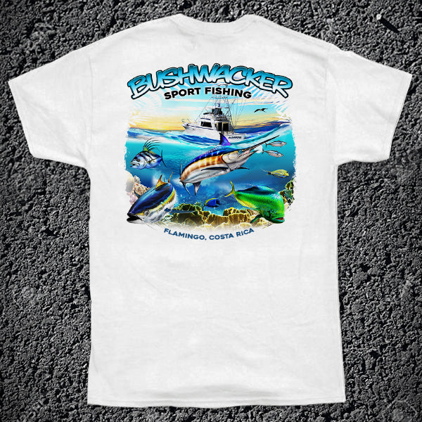 deep sea fishing polos Red Tuna Shirt Company