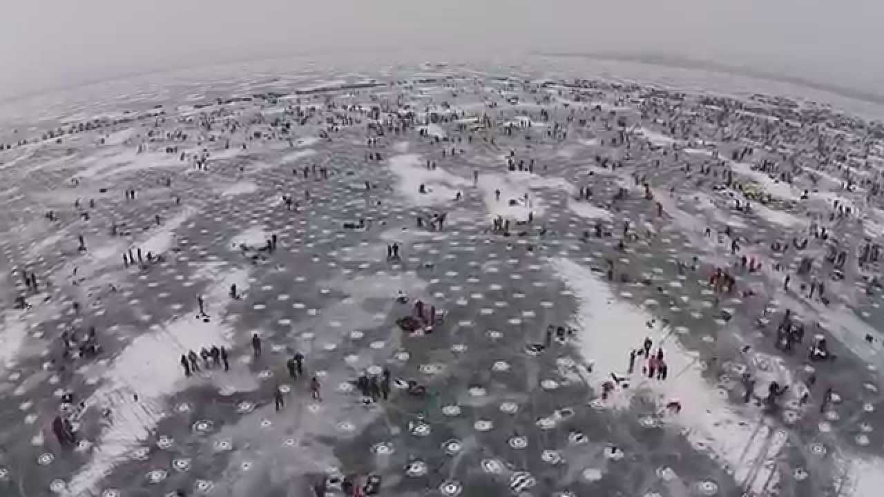 Drone Flies Over World’s Largest Ice Fishing Tournament