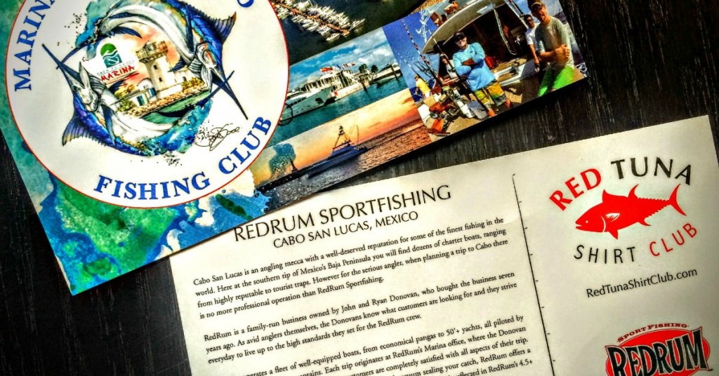 Red Tuna Fishing Shirt Club Postcard Fathers Day 2