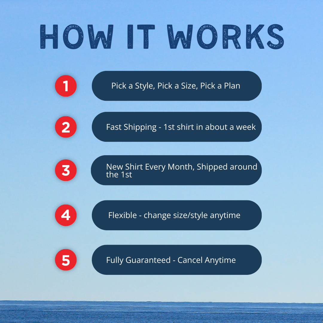 Red Tuna Shirt Club Subscription