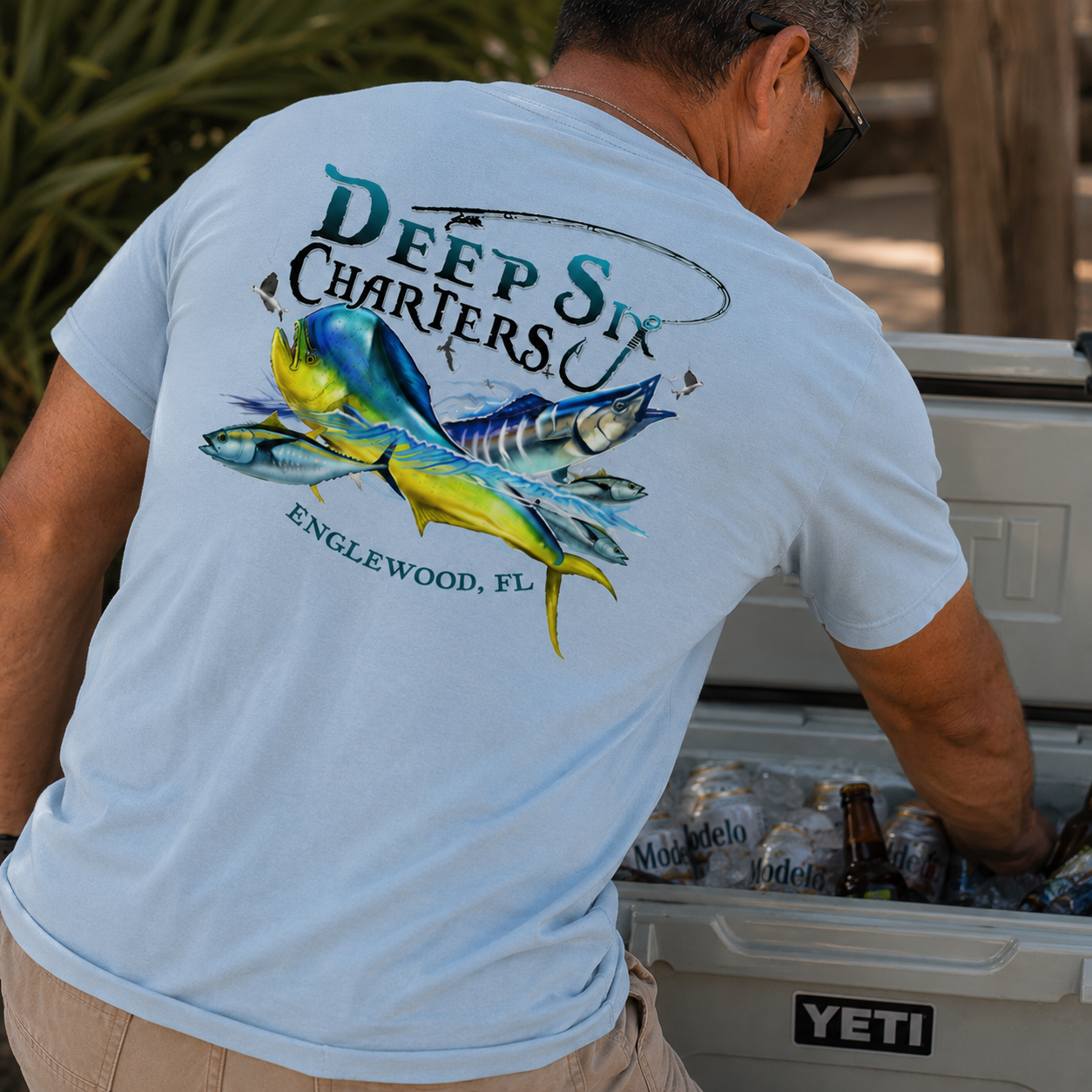Deep Six Charters - Pocket Tee