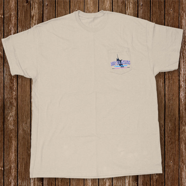 Deep Sea Anglers Fishing Charters - Pocket Tee