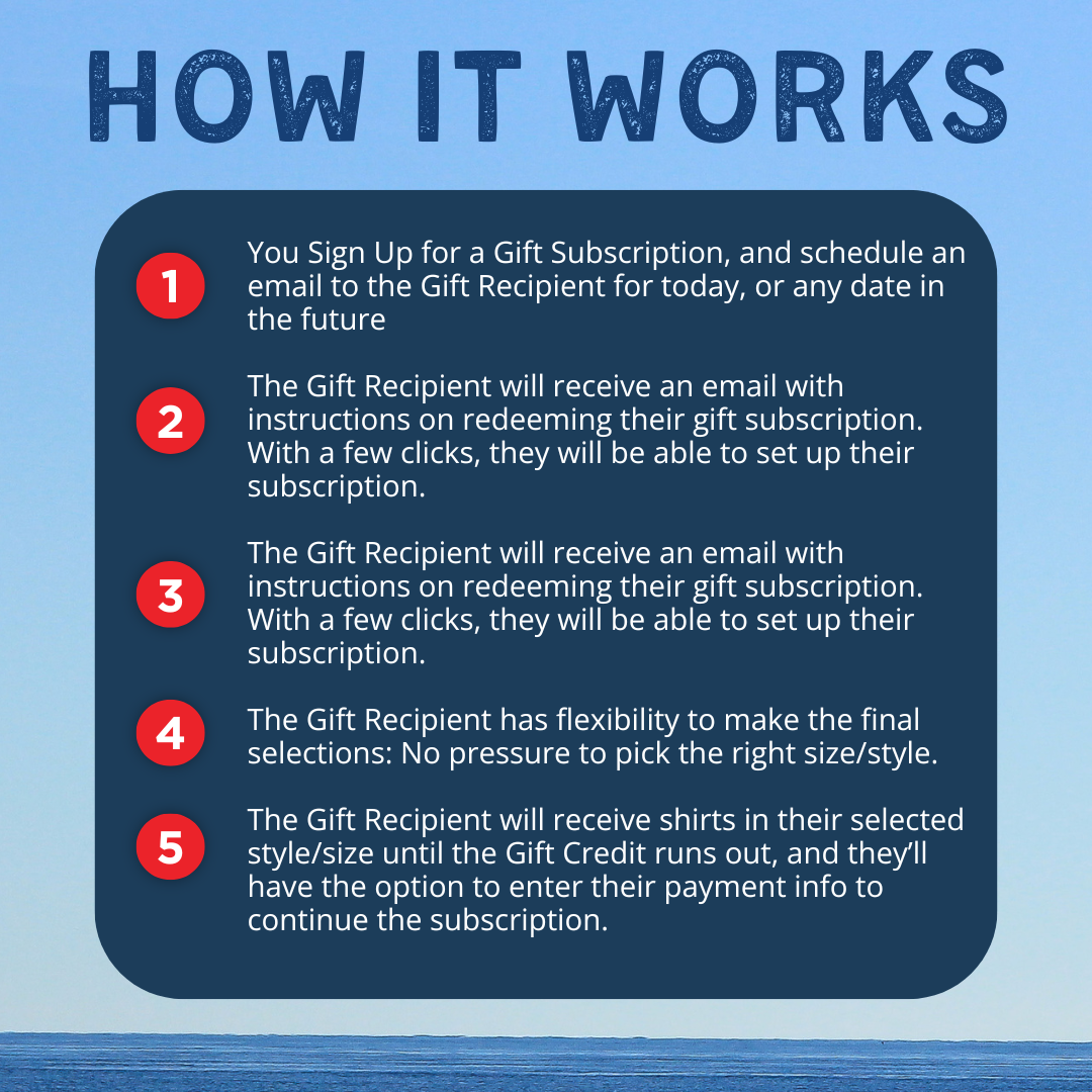 Red Tuna Shirt Club - Gift Subscription