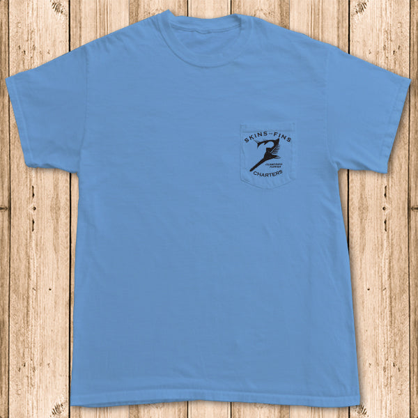 Skins and Fins Charters - Pocket Tee